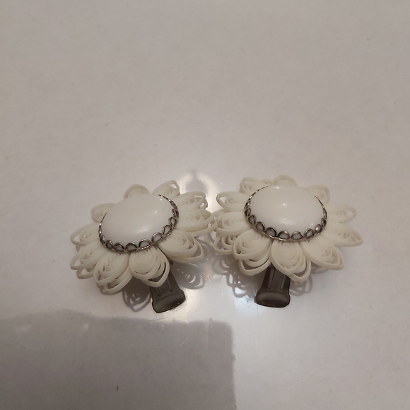 Vintage earrings 1960 hand mad - Picture 2 of 5